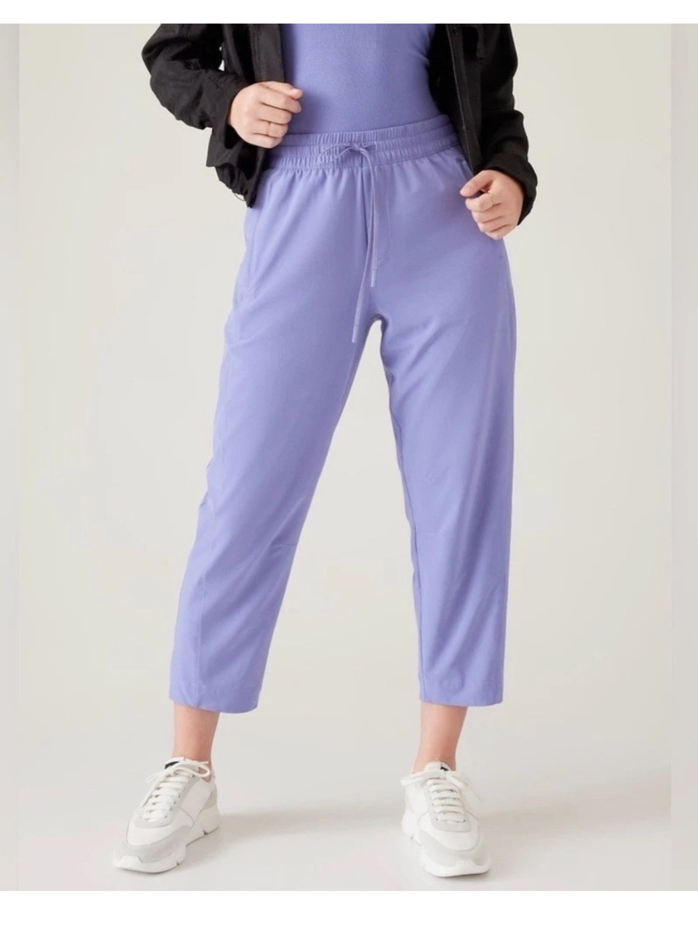 Athleta Arrival Lightweight Ankle Pant Adonis Purple Blue Size 4 Athletic Travel